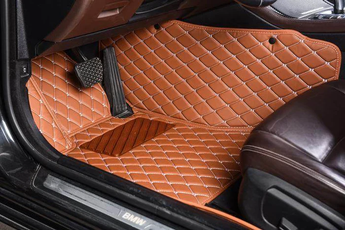 Brown Custom Car Floor Mats - Image 3