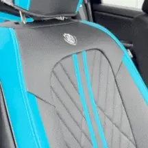 Black & Pink Car Seat Covers - Image 5