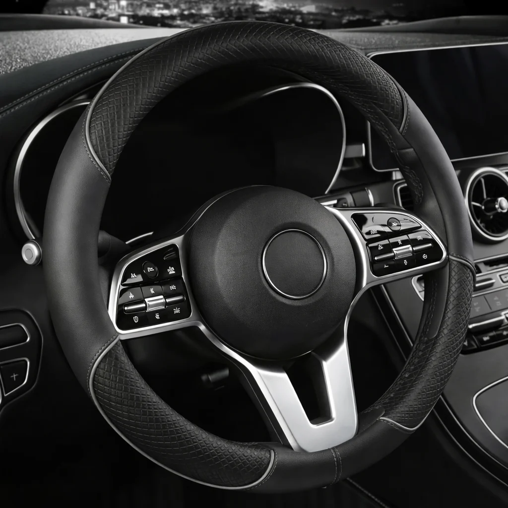 Luxury Steering Wheel Cover - Image 3